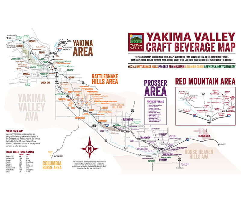 Yakima Craft Beverage Map