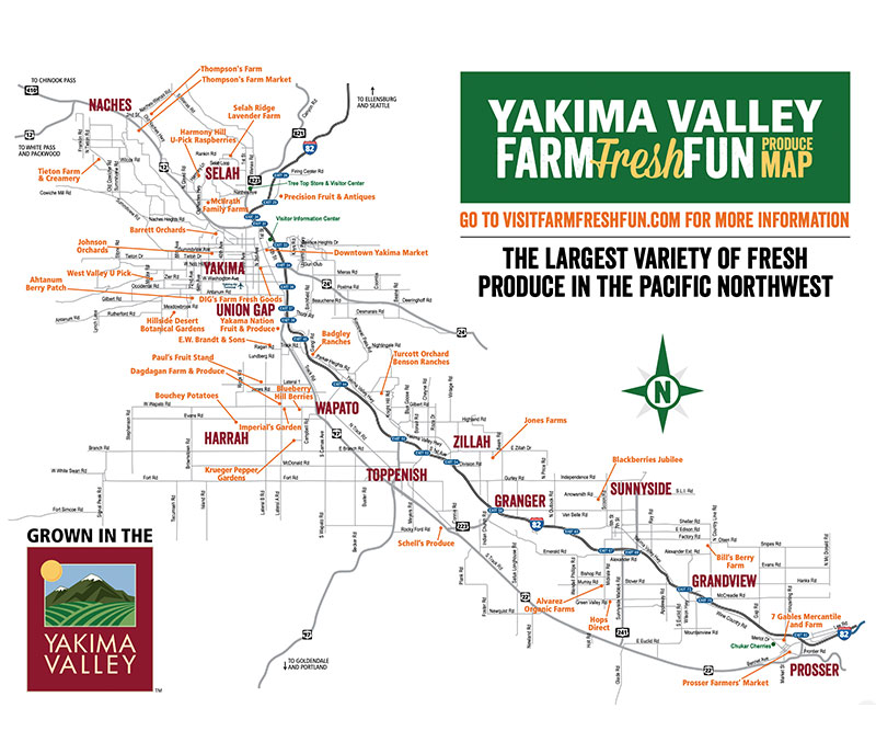 Yakima Valley Produce Map