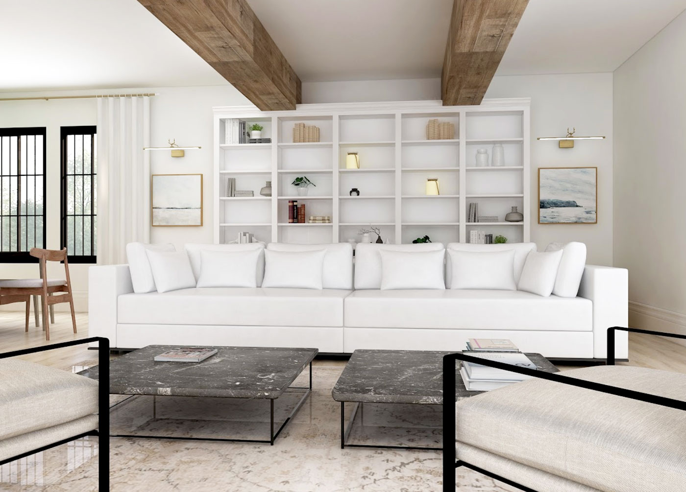 Virtual Design Rendering Living Room