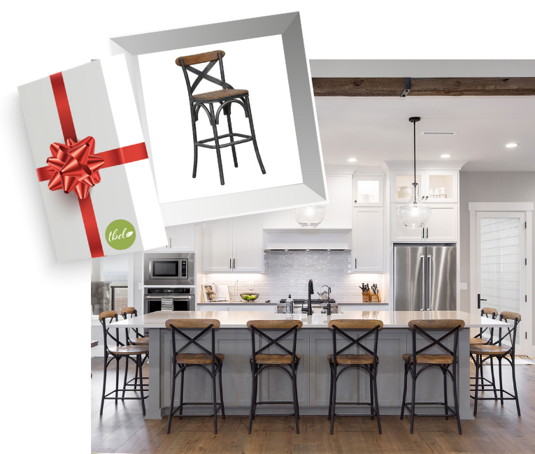 Modern farmhouse counter stool