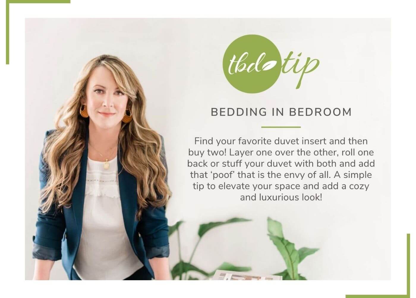 Tip for bedding