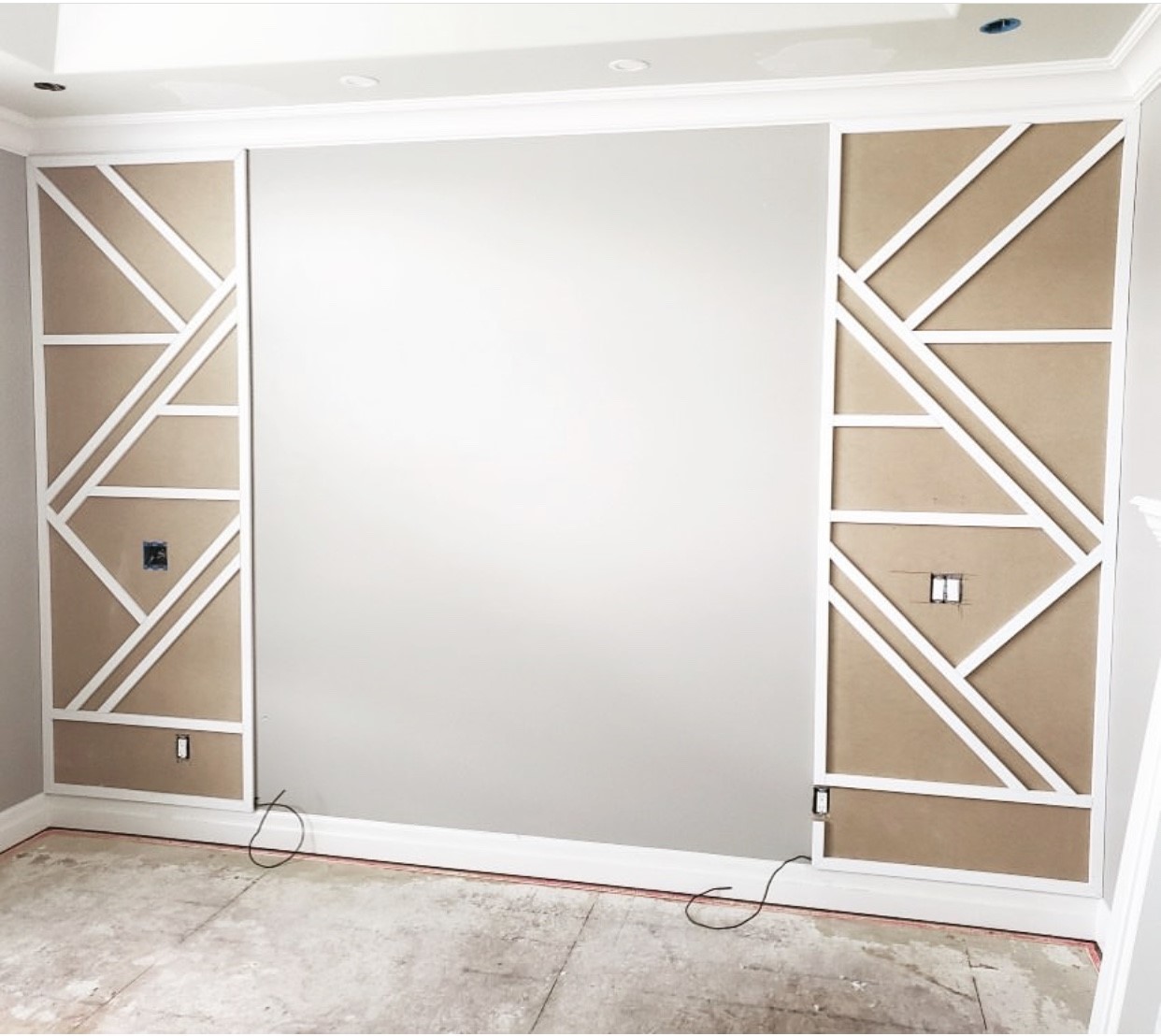 Custom Geometric Wall Pattern