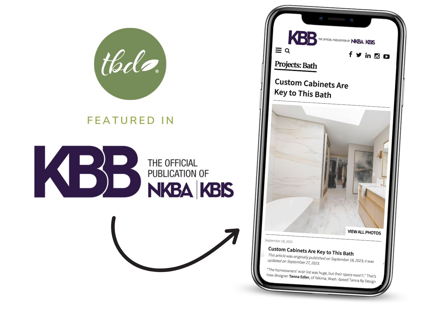 KBB Custom Bathroom Cabinets Article