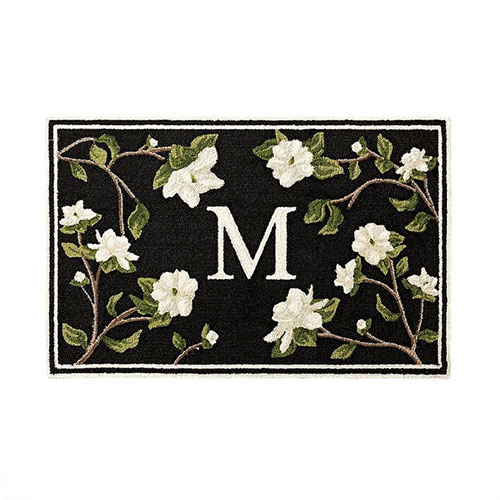 Monogram outdoor rug