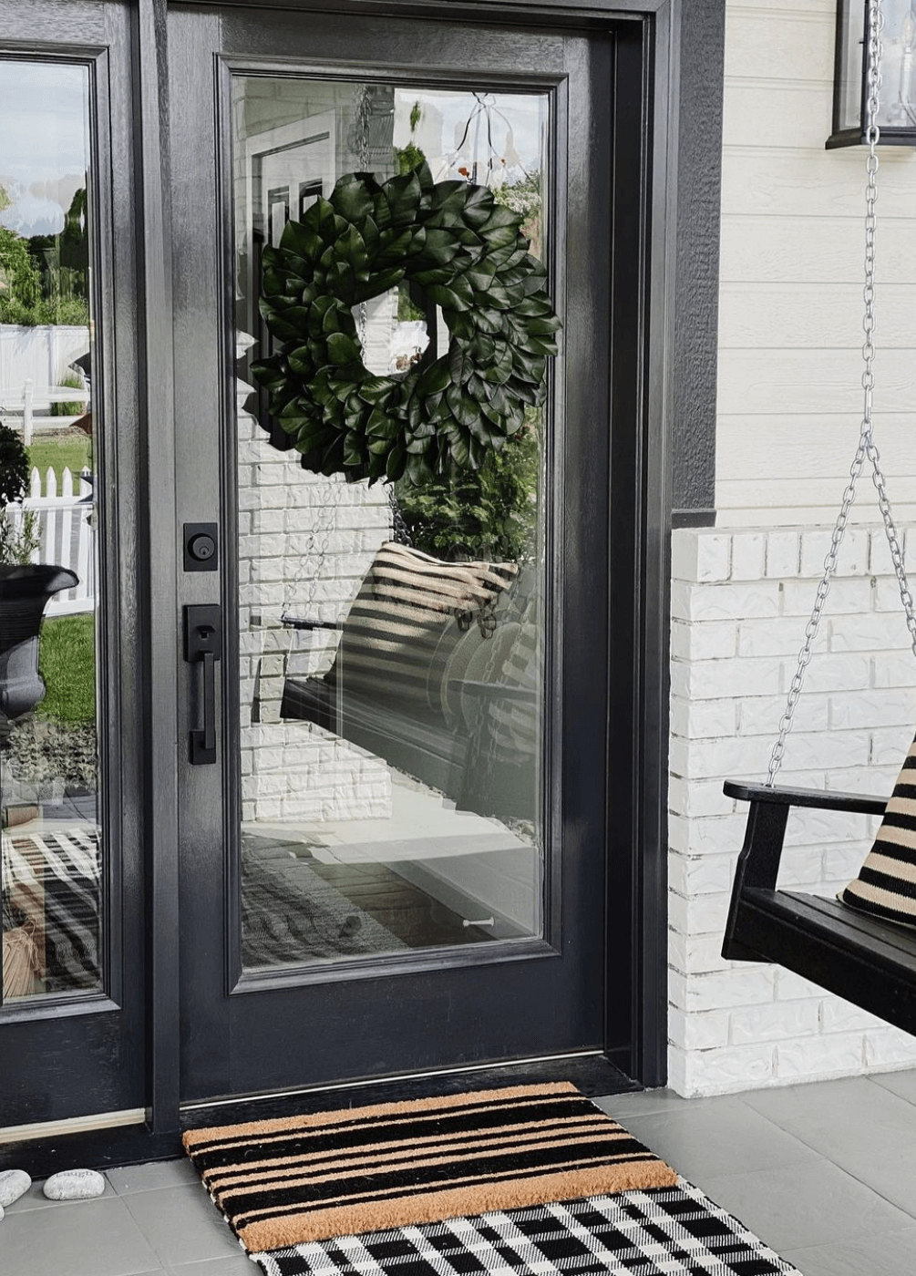 Front door refinish black