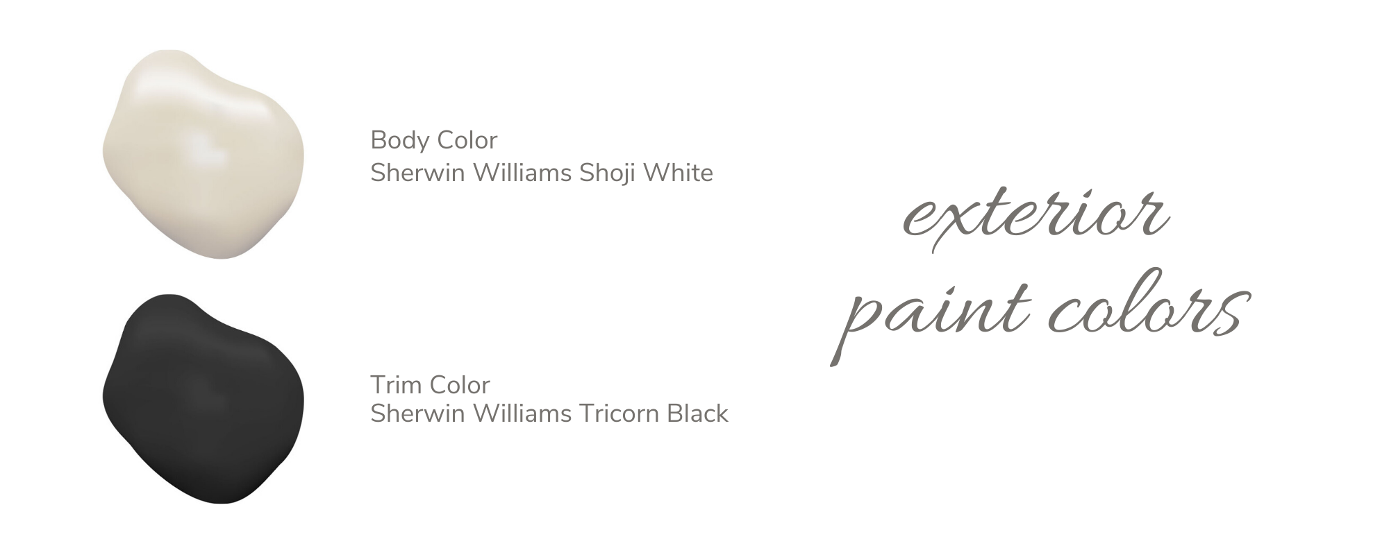 Exterior Paint Colors - White and Black