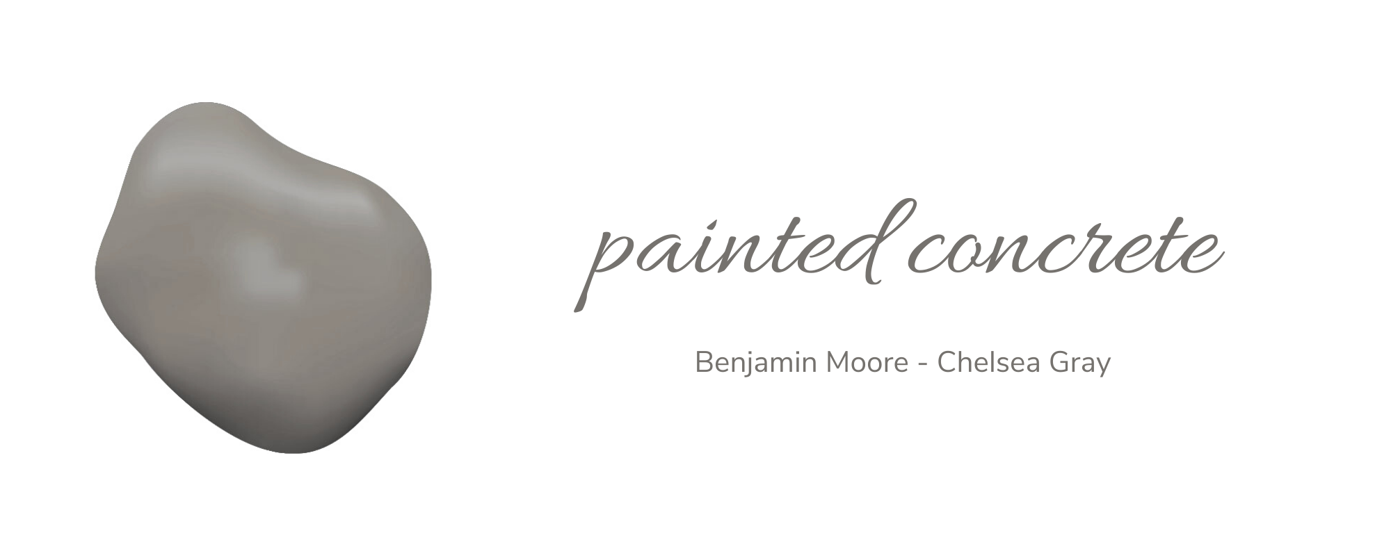Painted Concrete | Benjamin Moore - Chelsea Gray