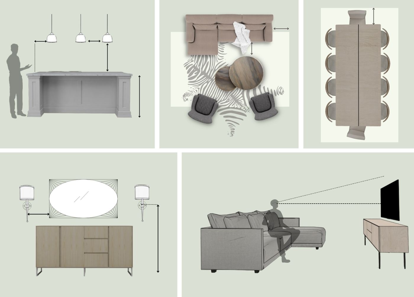 Tips for Rug Sizing, Wall Hanging, and Lighting Installation
