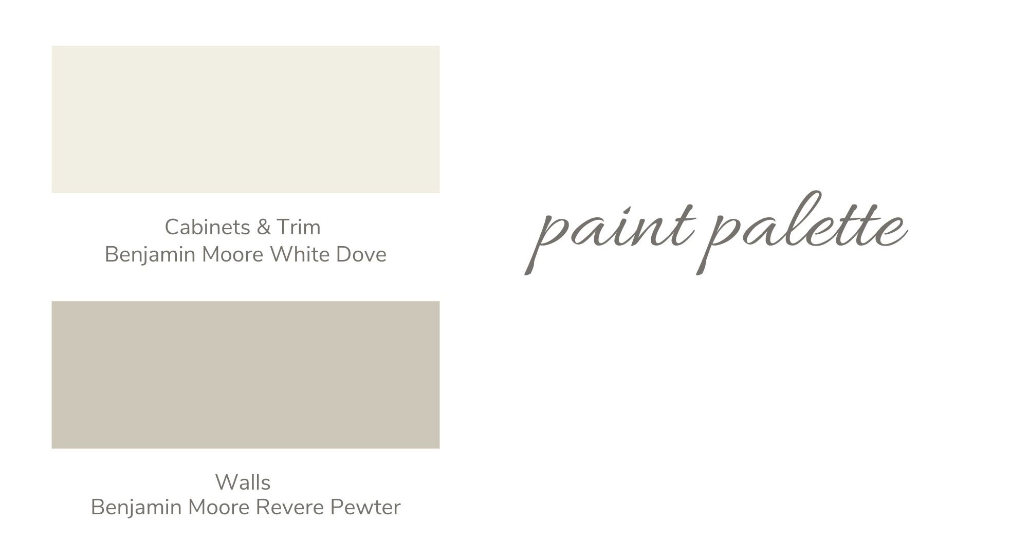 Cabinets & Trim | Walls - Paint Palette