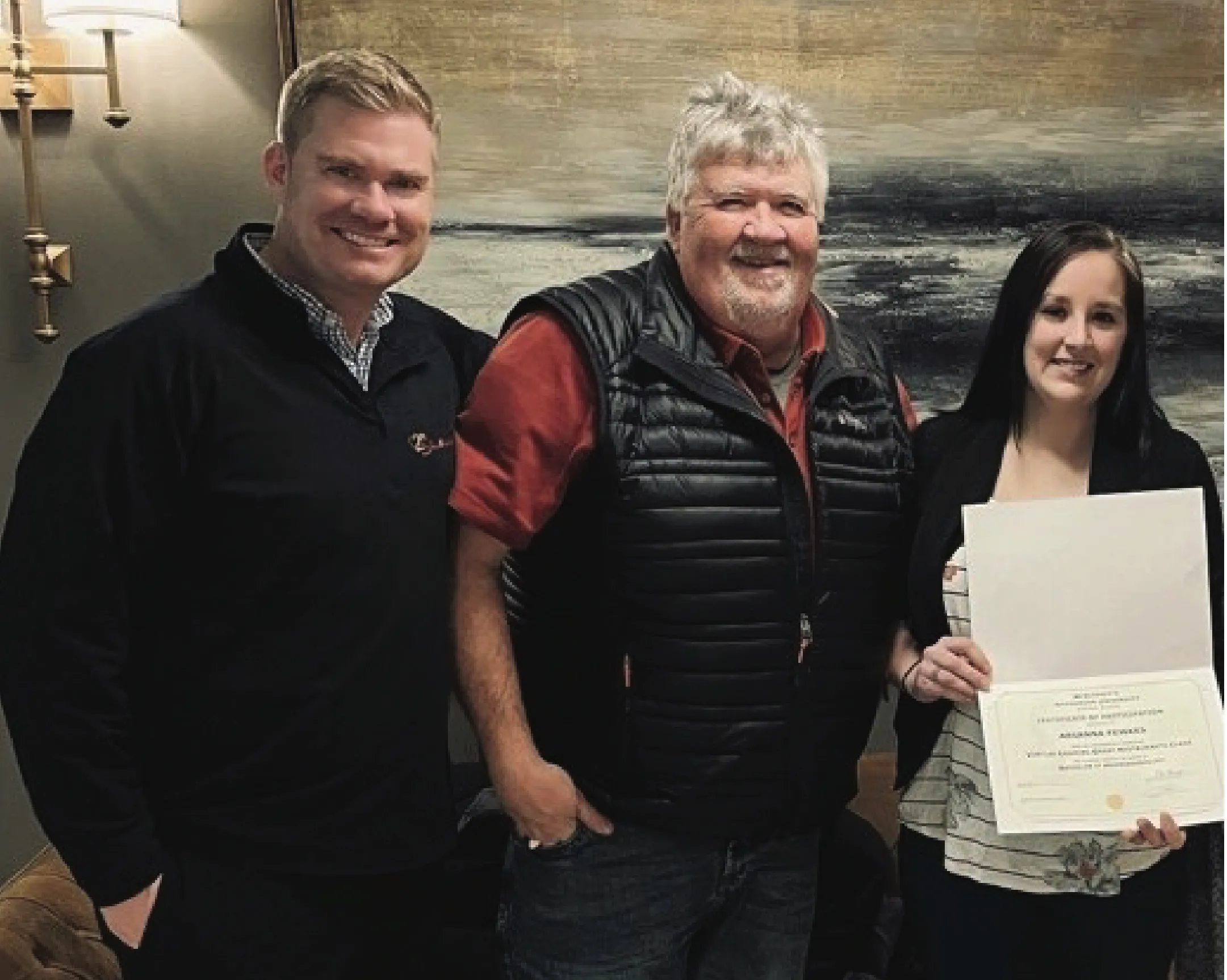 mike speaking to camera