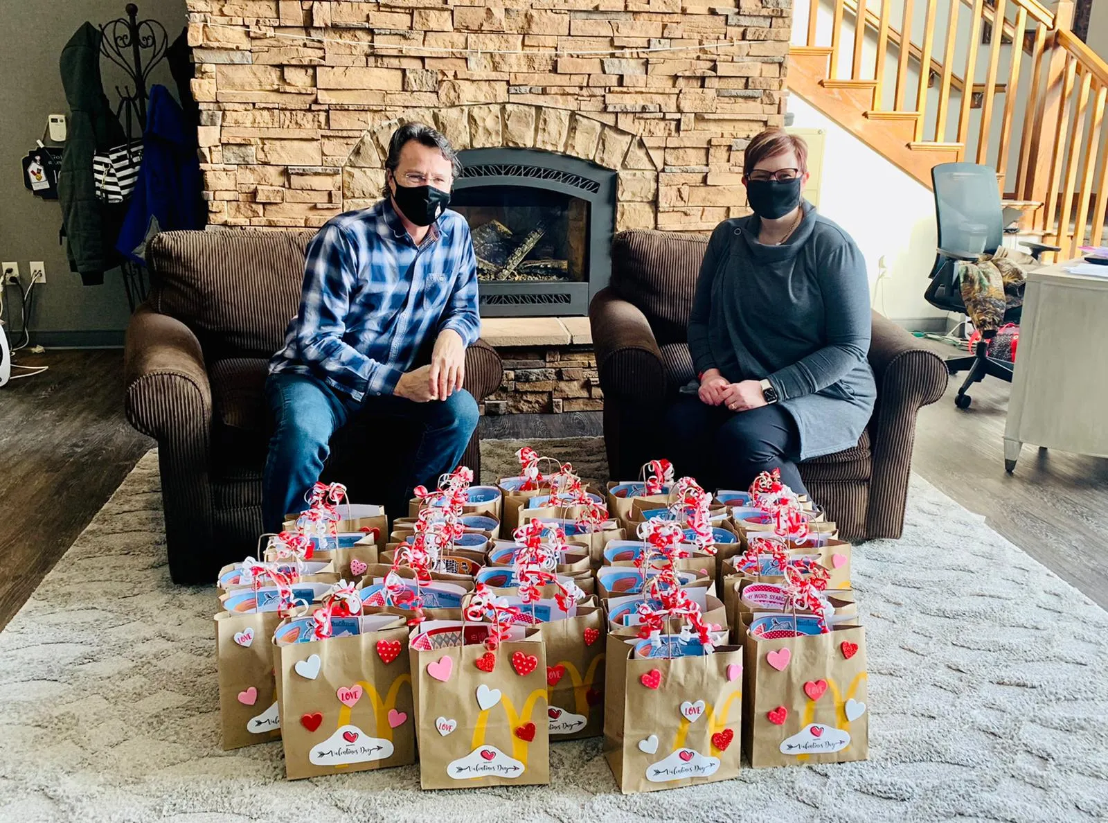 mike speaking to camera