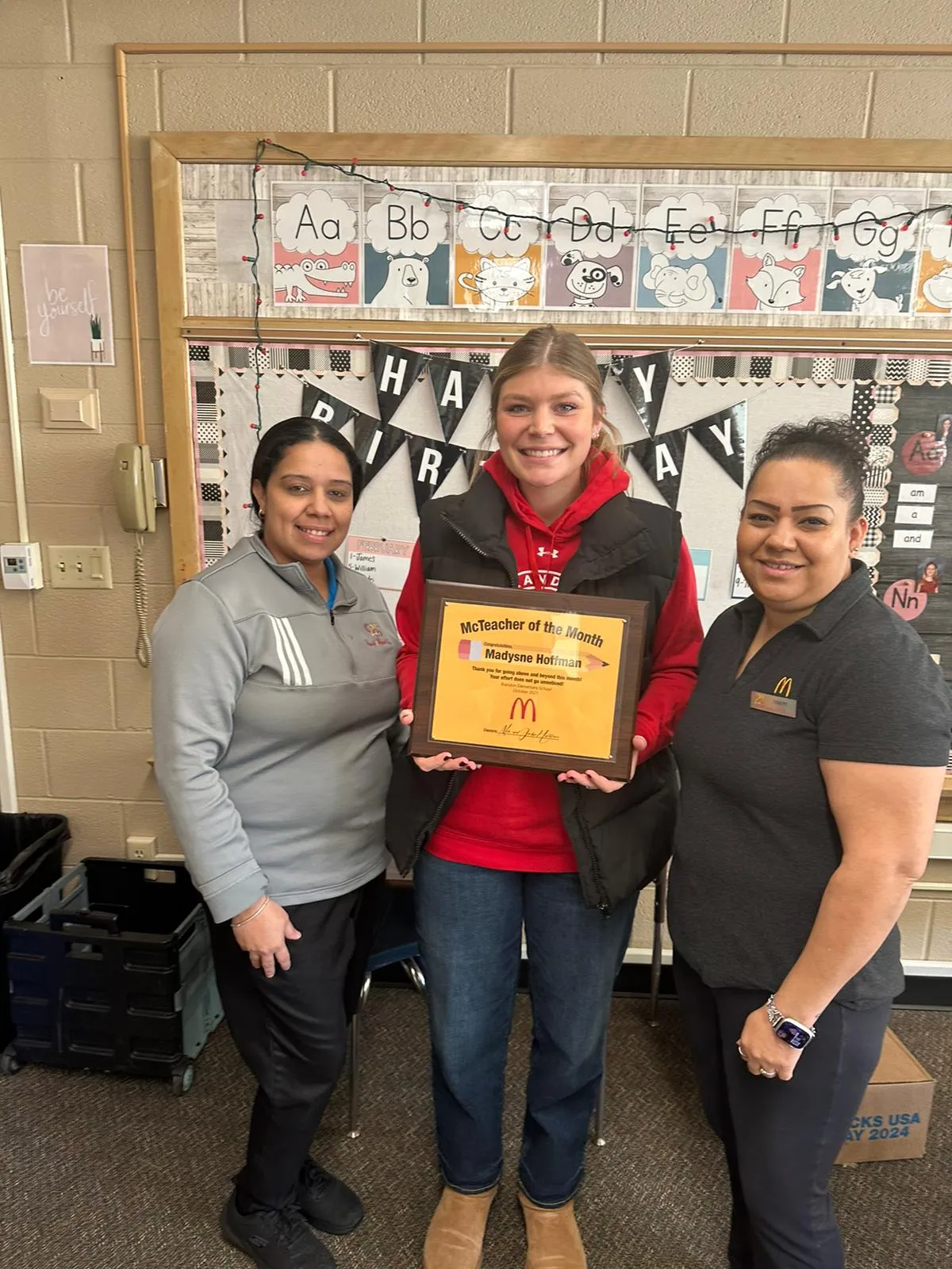 mike speaking to camera