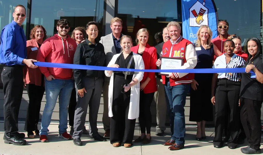 mike speaking to camera