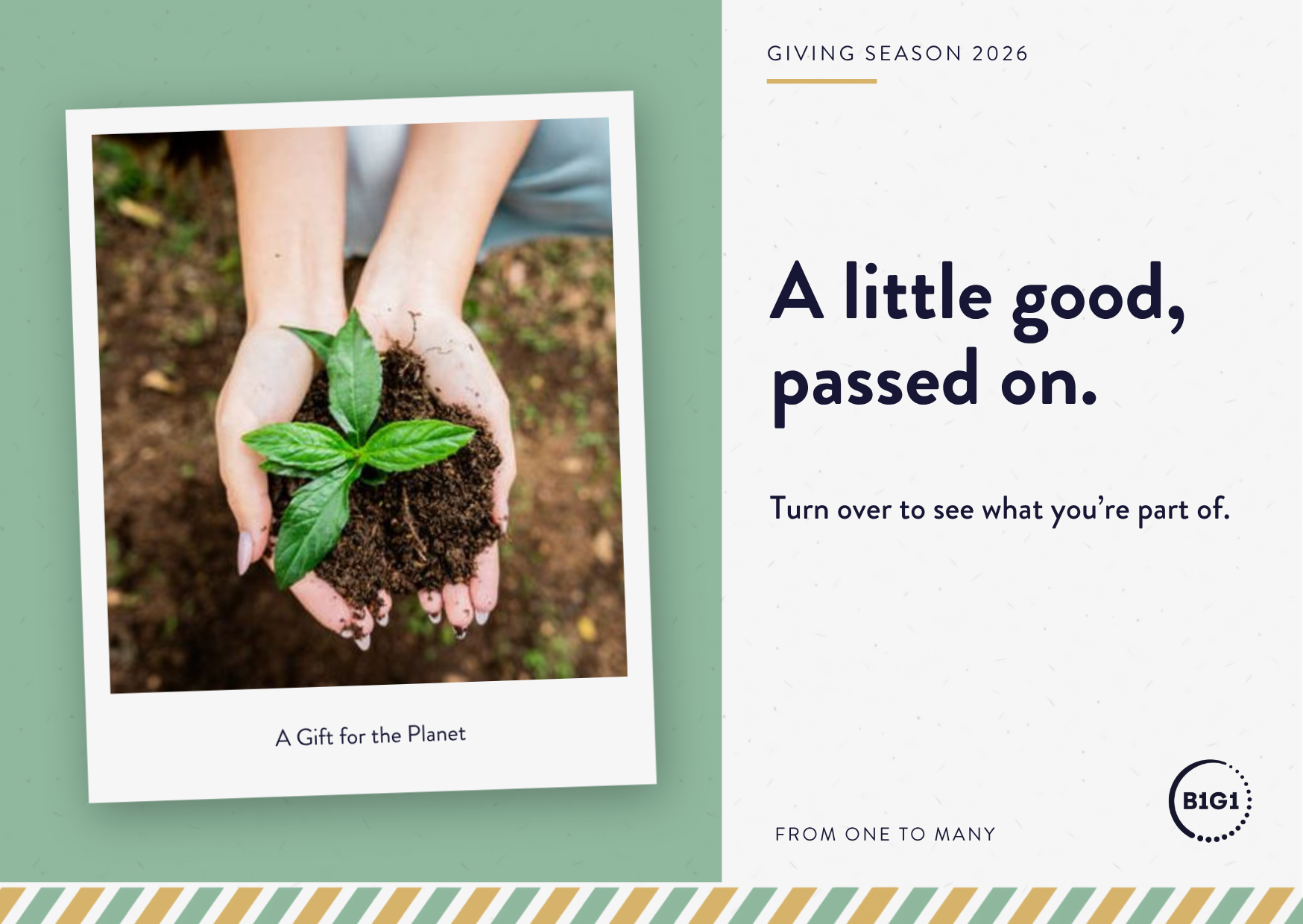 Front of the postcard for A Gift for the Planet