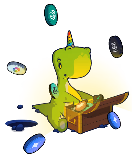 Image of DInocorn opening a chest