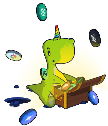 Image of DInocorn opening a chest