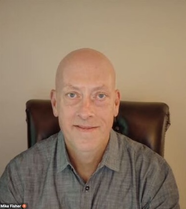 Screenshot of Mike speaking at the event