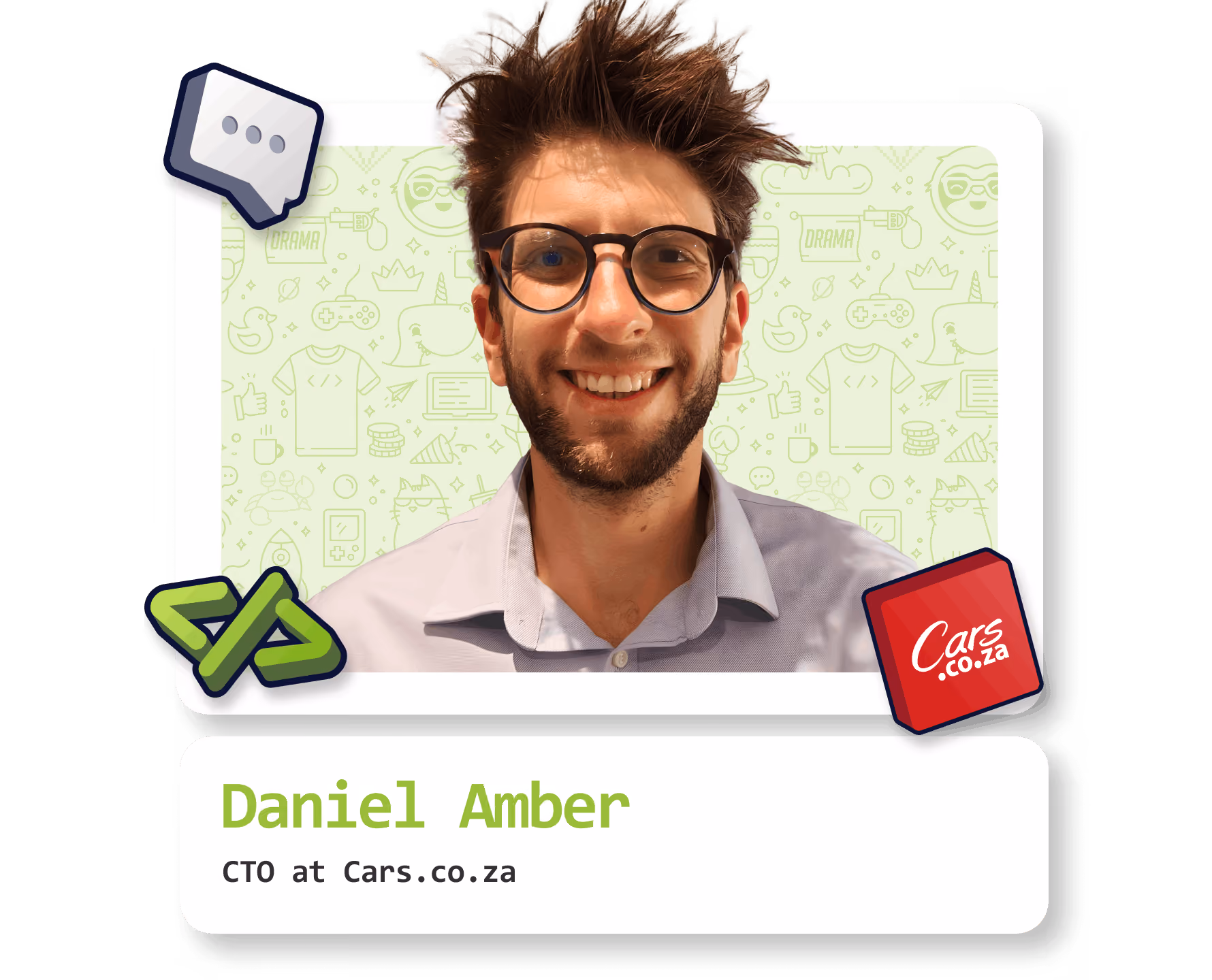 Daniel Amber, speaker card