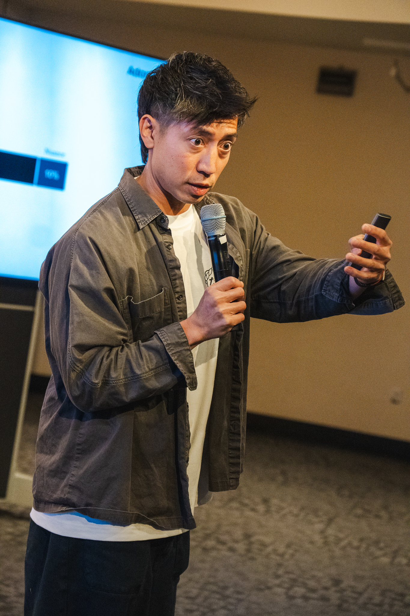 Jason on stage