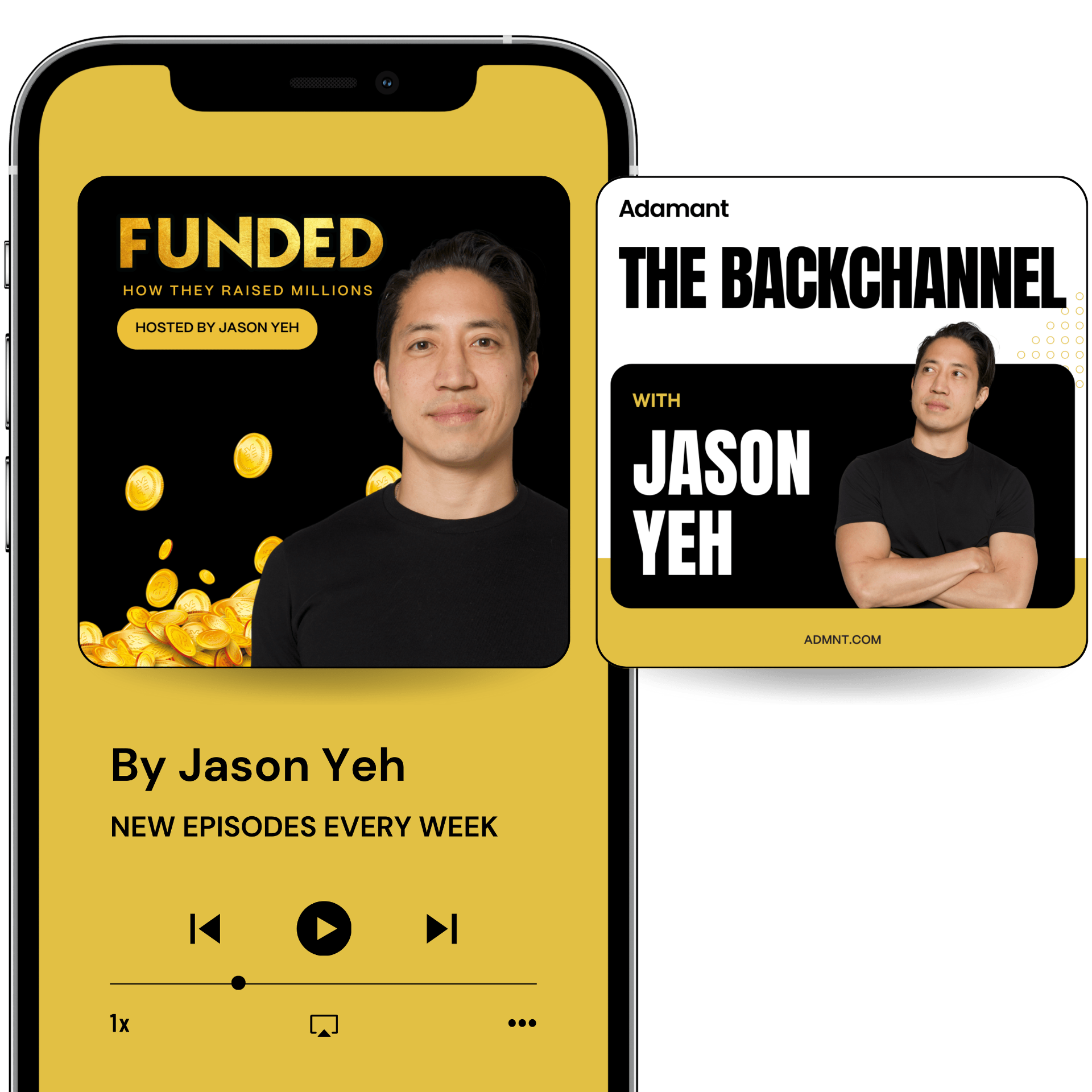 Funded and The Backchannel podcast cover artwork