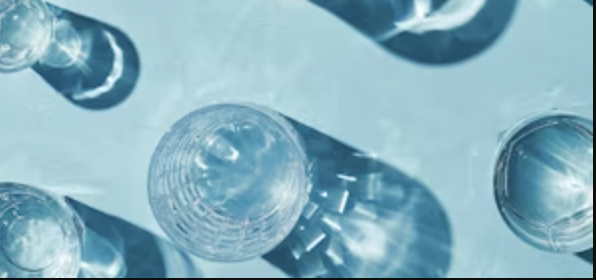 a top shot of various glasses of water
