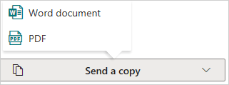 Image of sending a copy of a document via OneDrive.