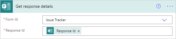 Image of adding a 'Get response details' step in Power Automate.