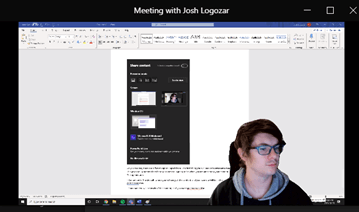 Image of the 'Standout' presenter mode option in Microsoft Teams.