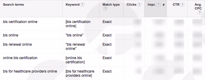 Image 4 - Example of Search Term Report in Google AdWords.png