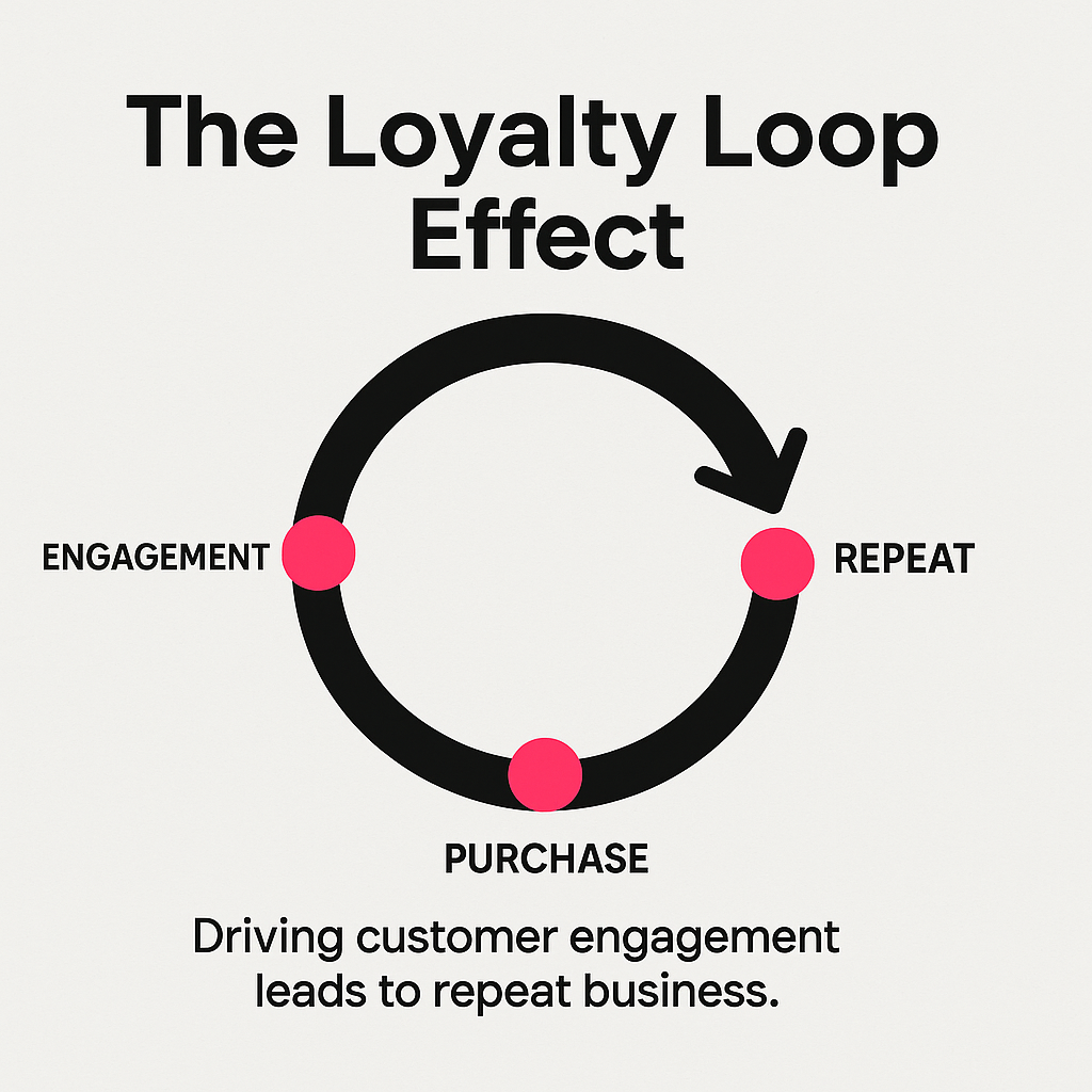 This kind of engagement creates what I call the loyalty loop. Customers don't just buy once and disappear
