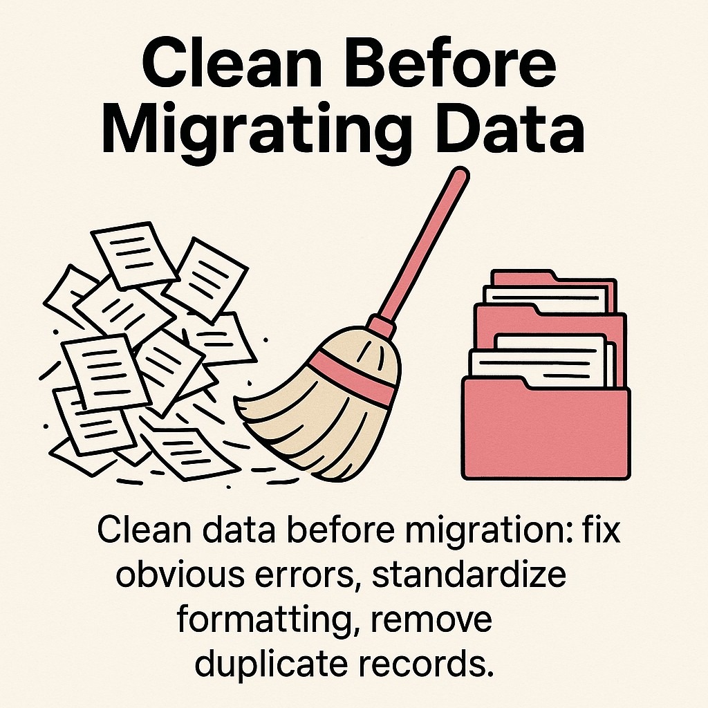 Clean Before Migrating Data