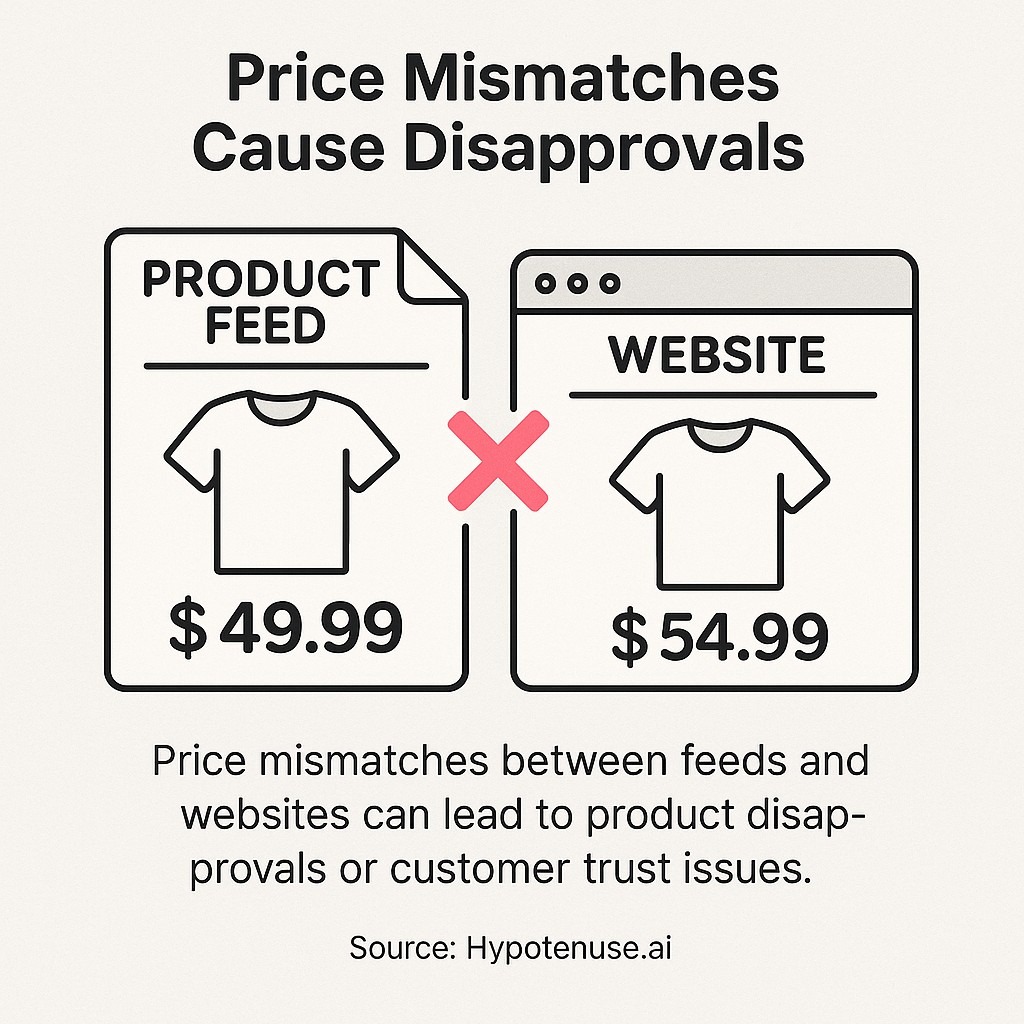 Price Mismatches Cause Disapprovals