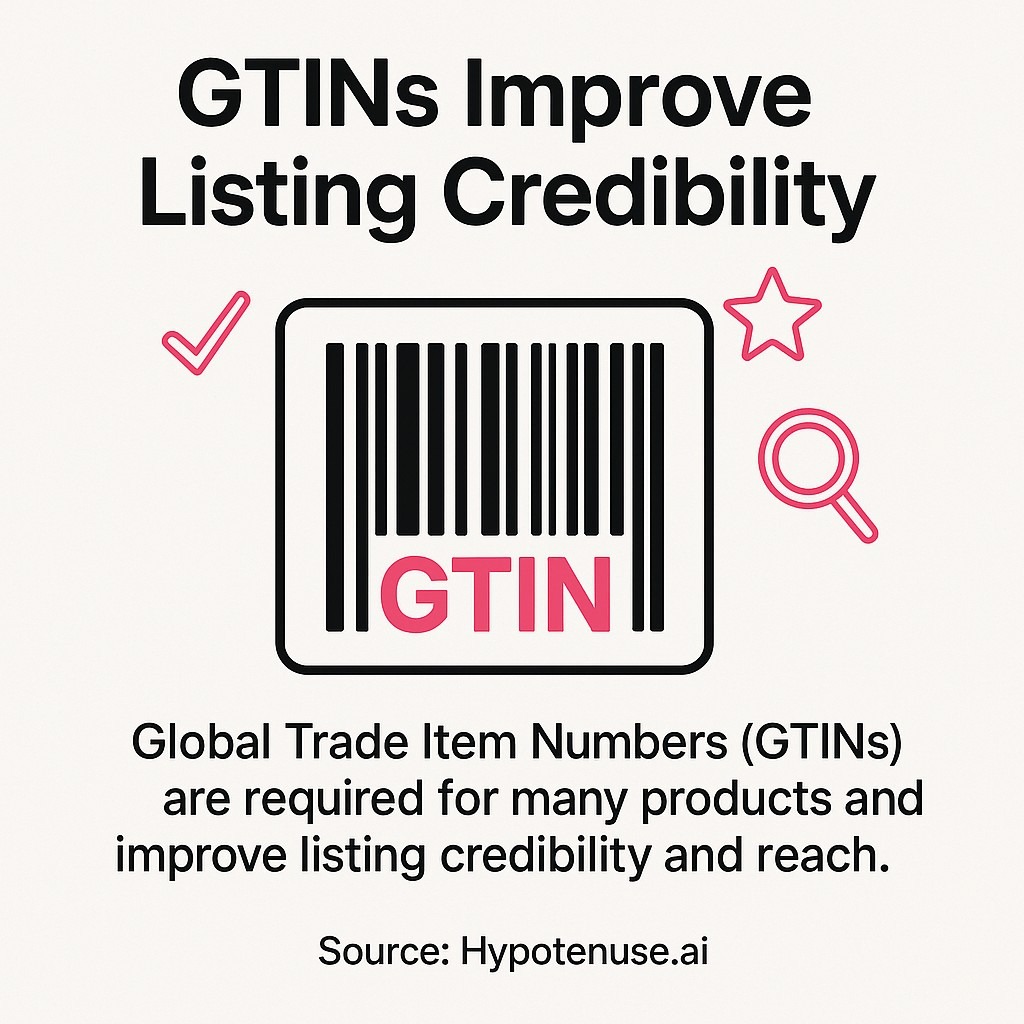GTINs Improve Listing Credibility