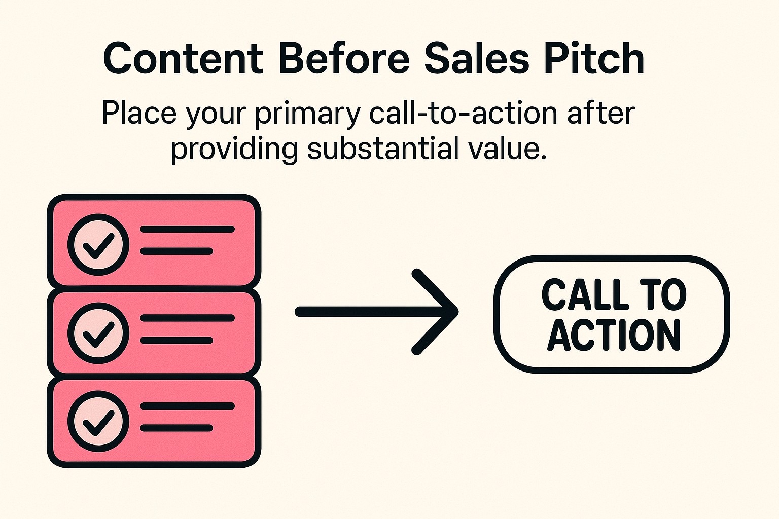 Content Before Sales Pitch