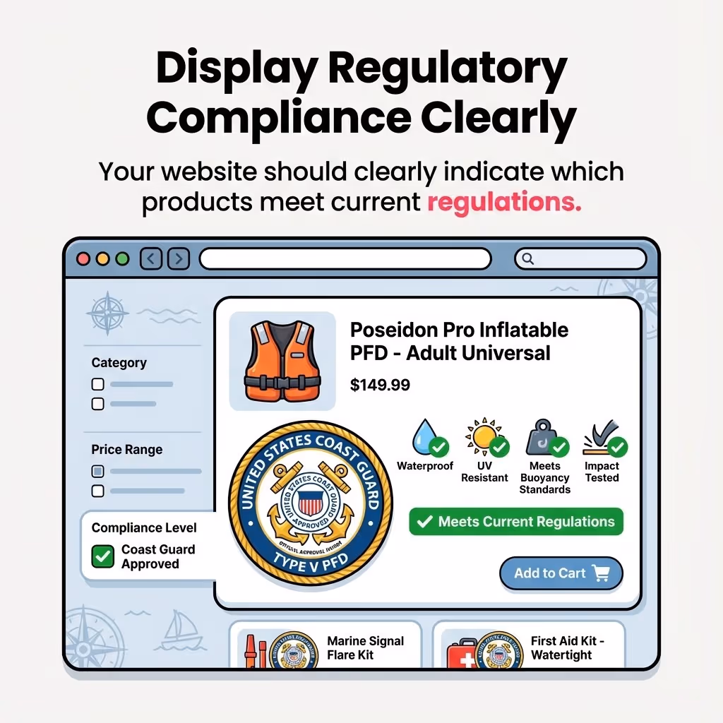 Display Regulatory Compliance Clearly