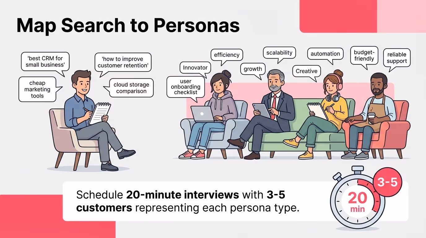 Map Search to Personas