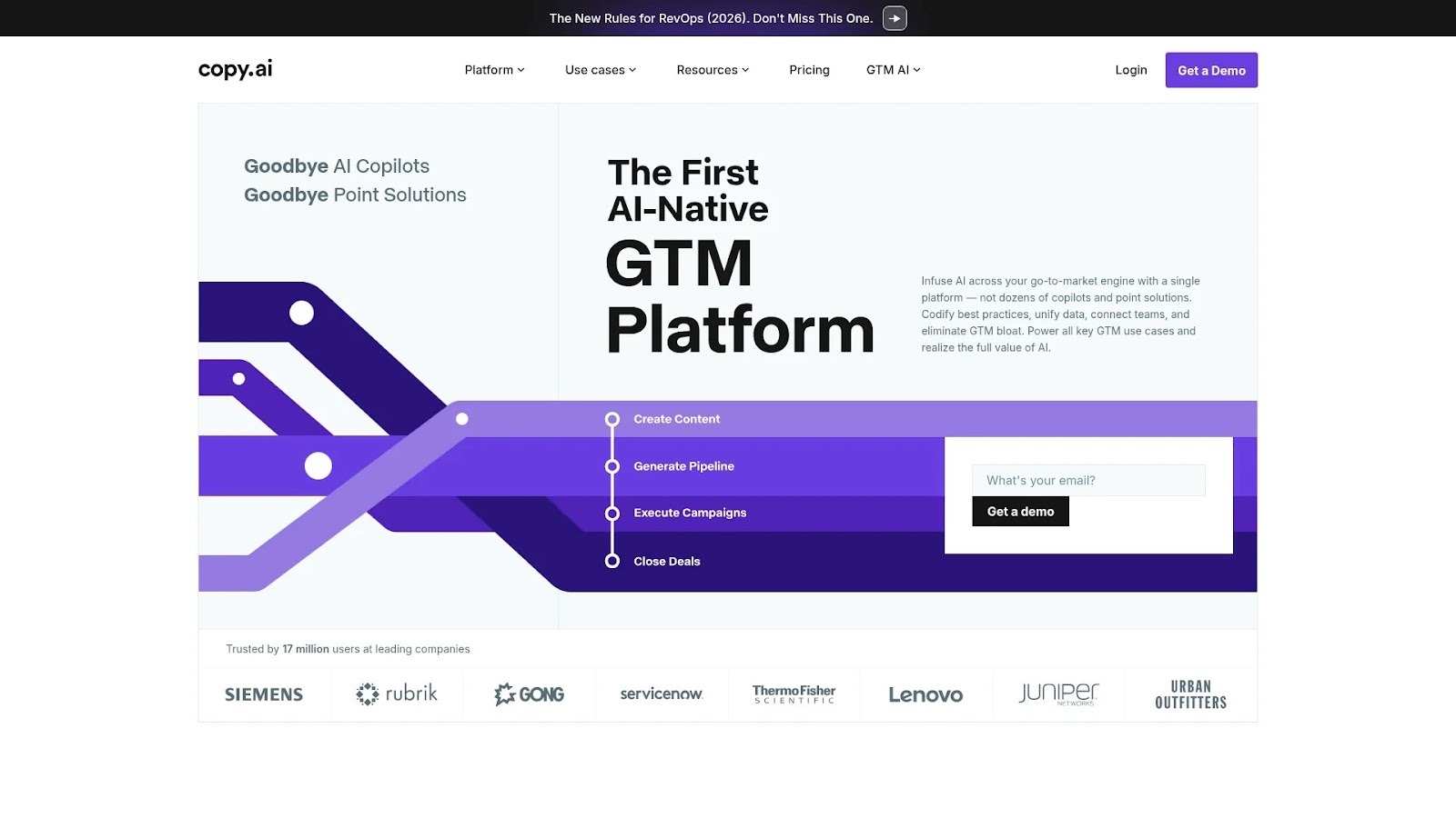 Screenshot of https://www.copy.ai