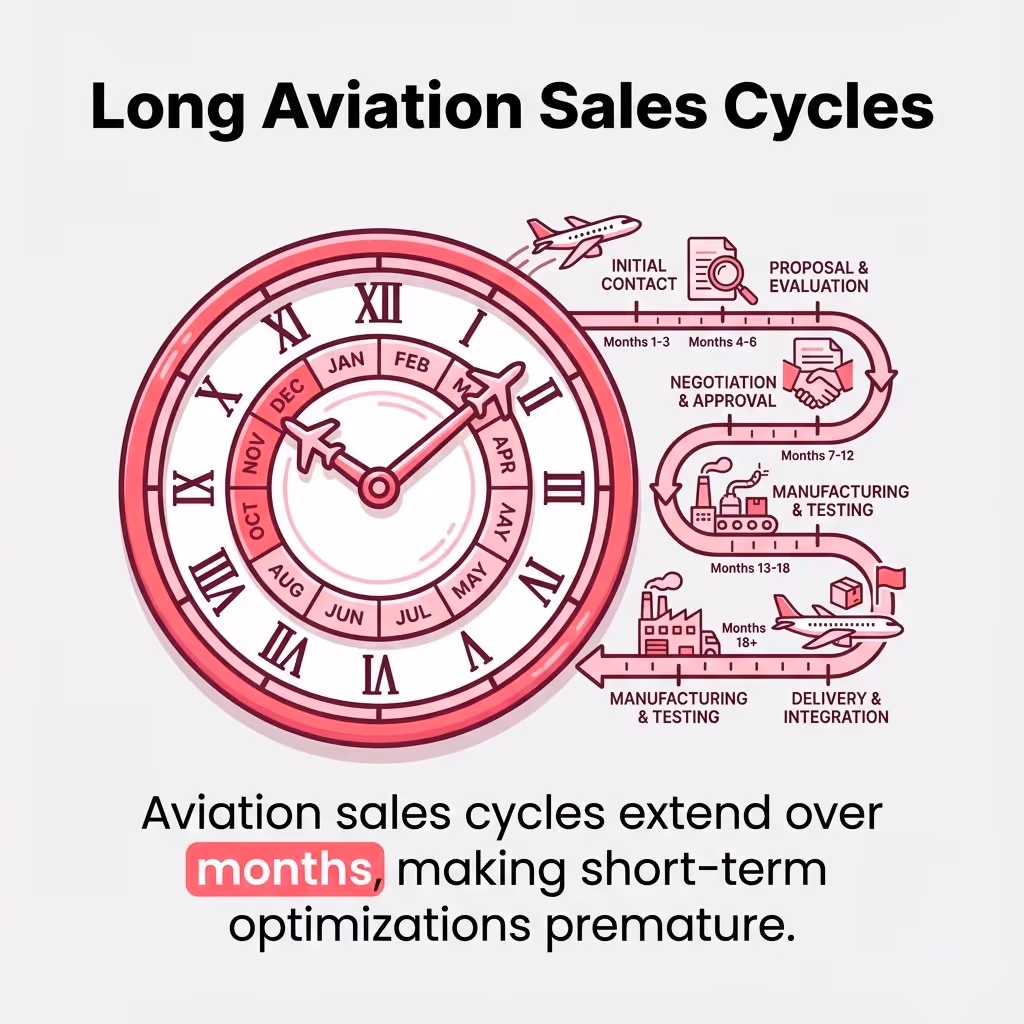 Long Aviation Sales Cycles