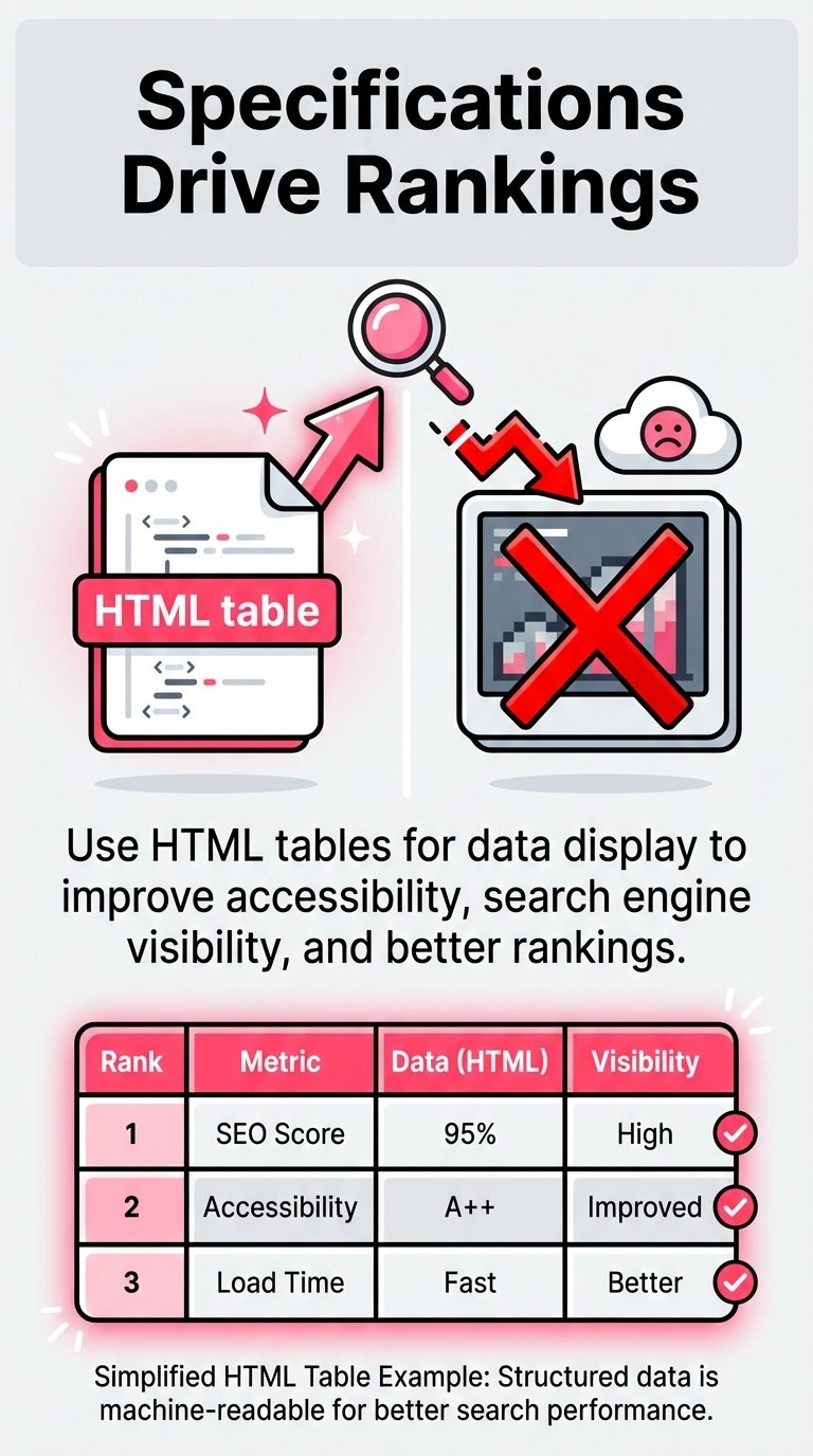 Specifications Drive Rankings