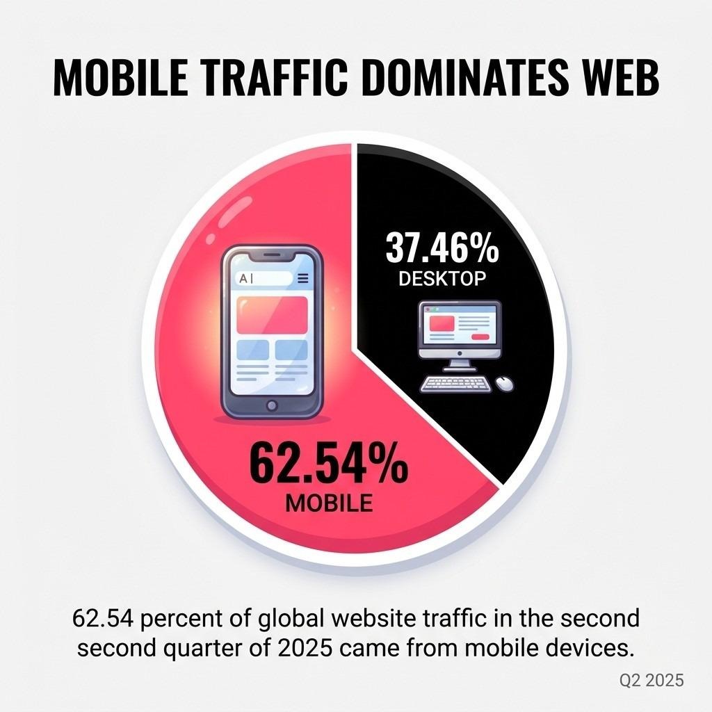 Mobile Traffic Dominates Web
