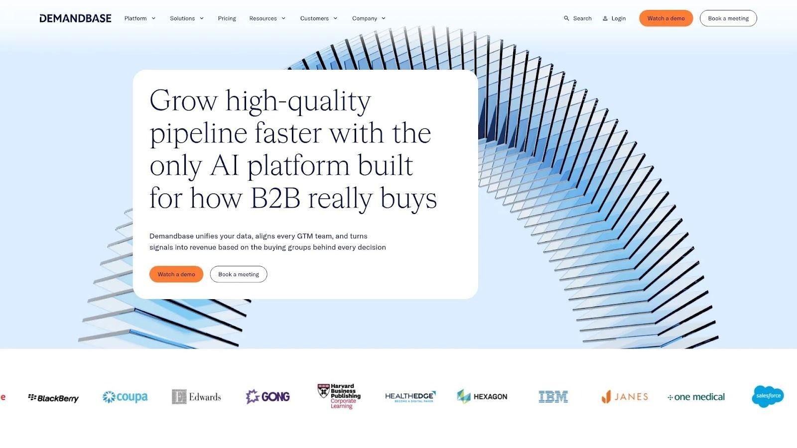  ABM platform: Demandbase for identifying and engaging target accounts 