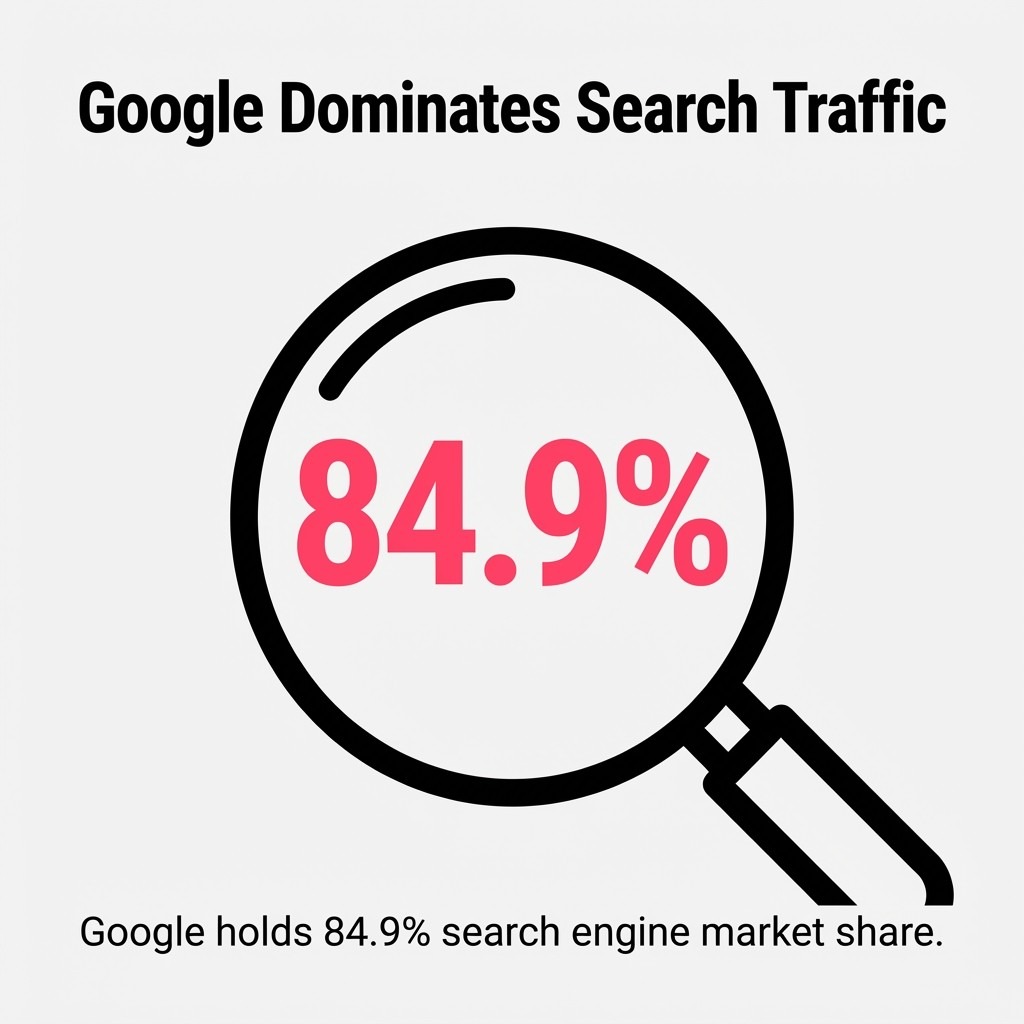 Google Dominates Search Traffic