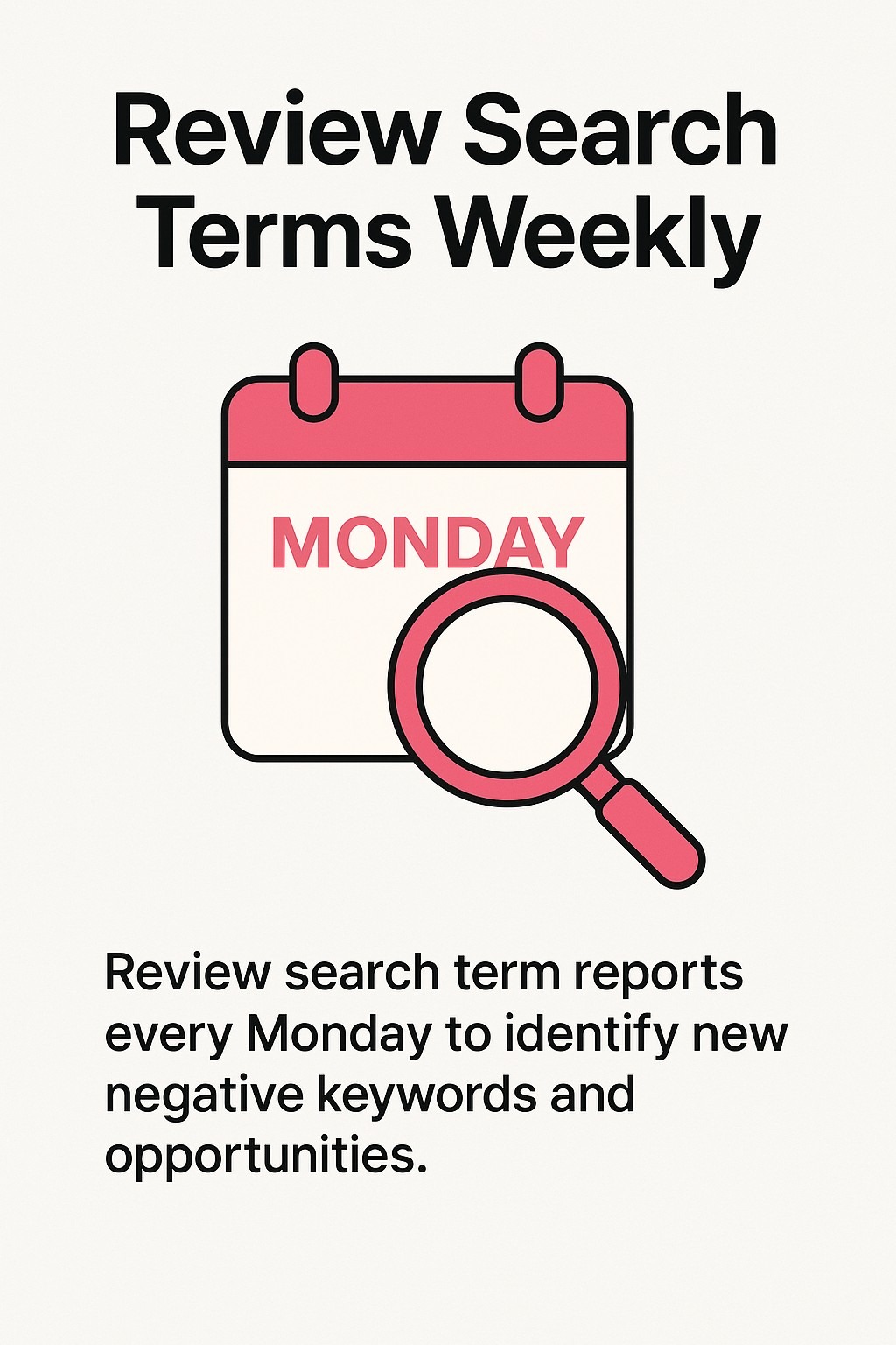 Review Search Terms Weekly