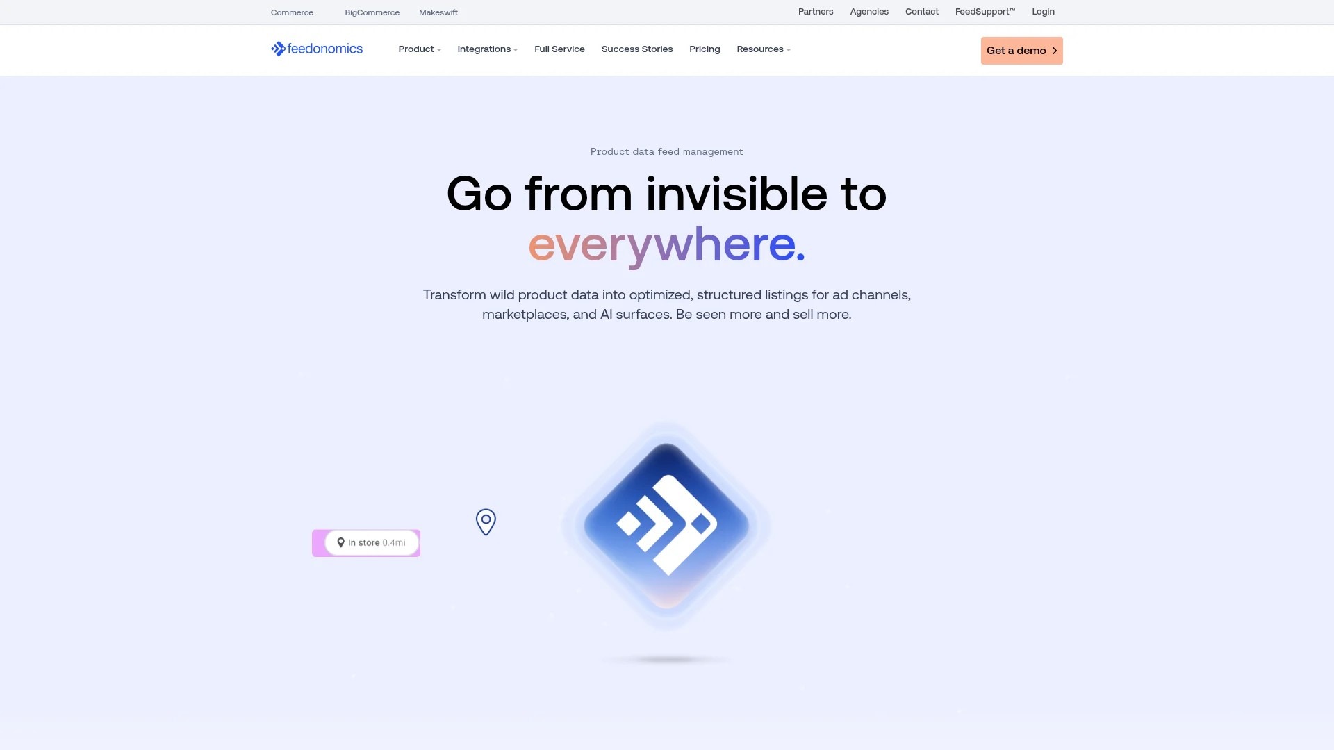 Screenshot of https://www.feedonomics.com