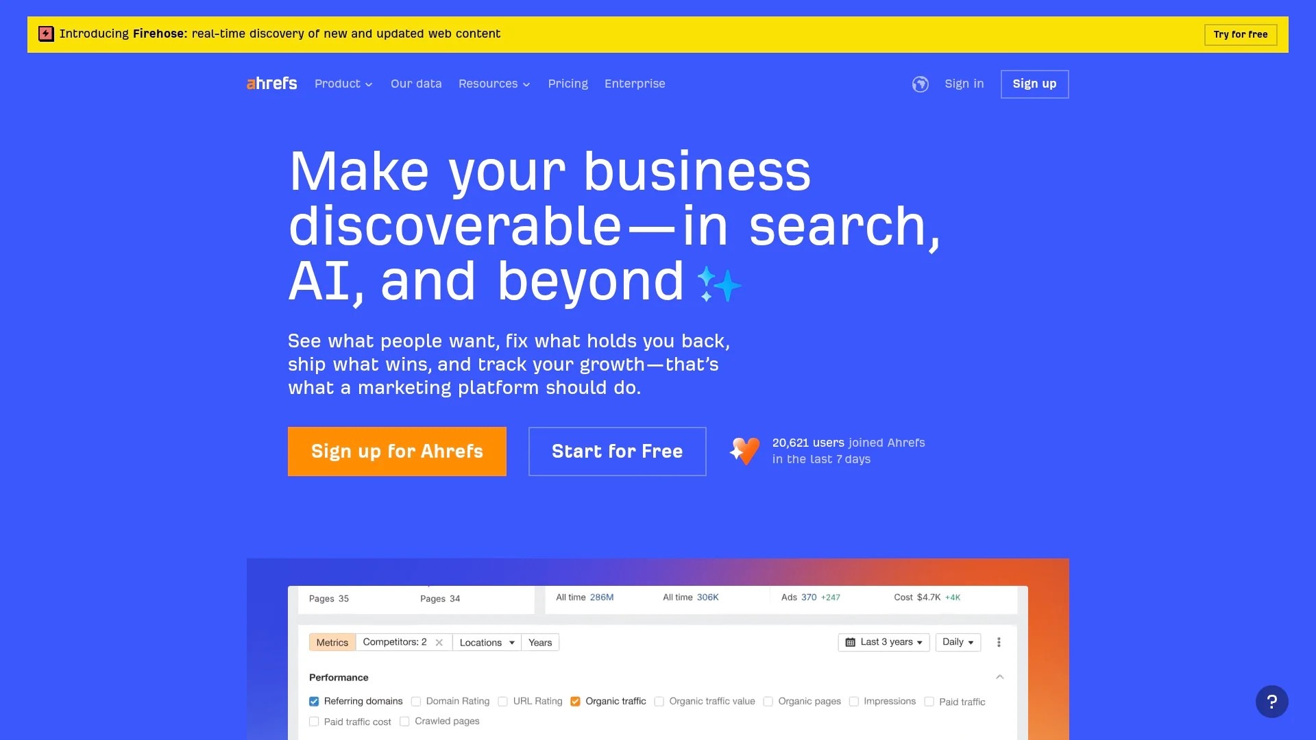 Screenshot of https://ahrefs.com