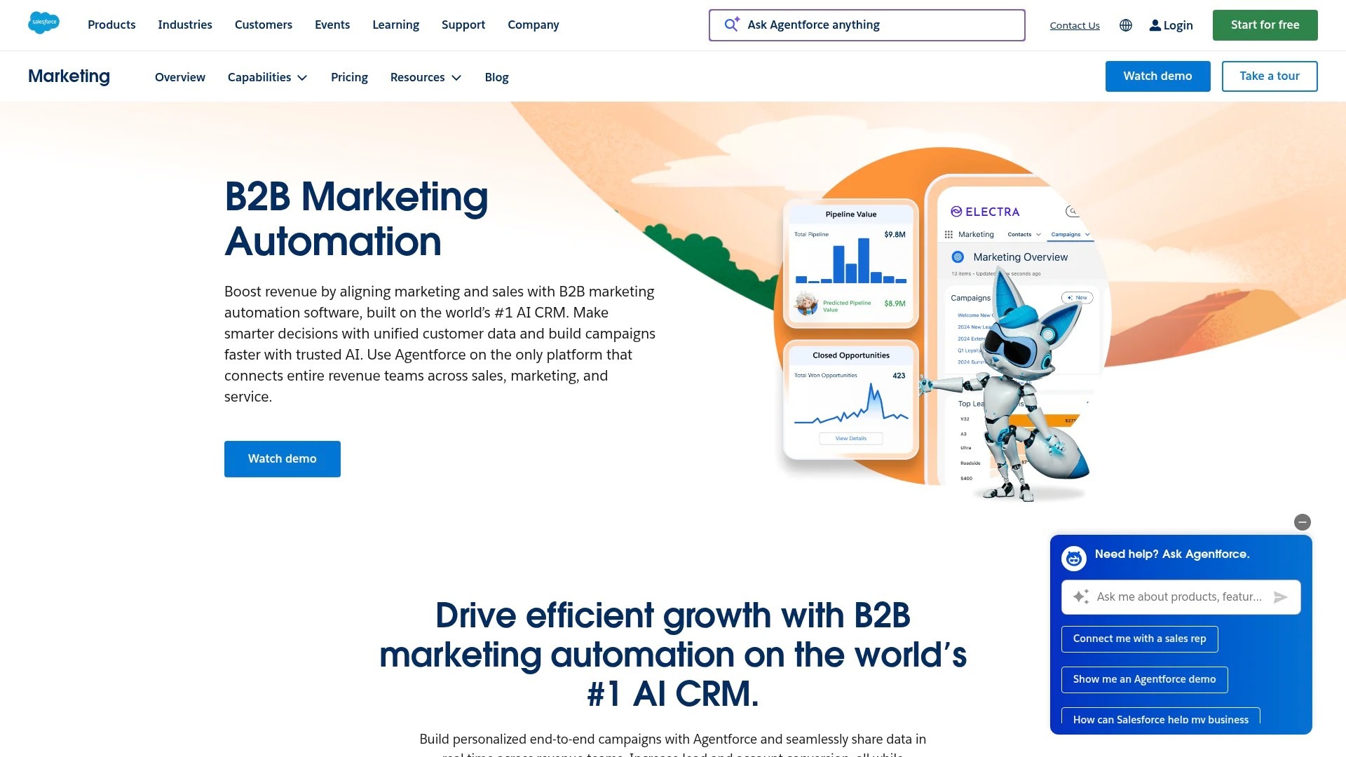 Screenshot of https://www.pardot.com