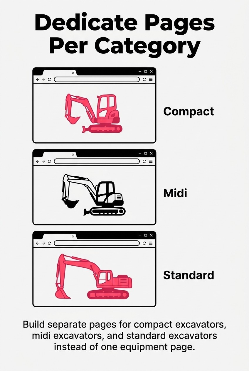 Dedicate Pages Per Category