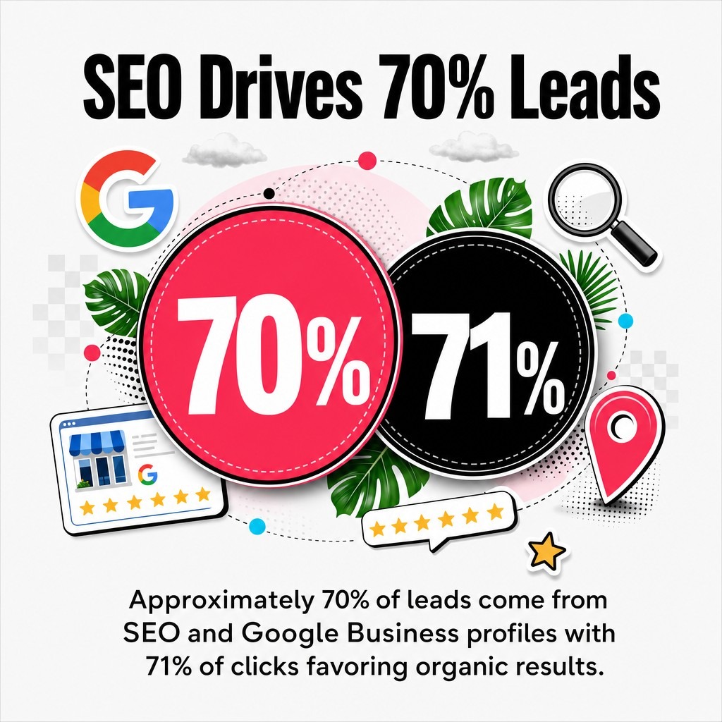 SEO Drives 70% Leads