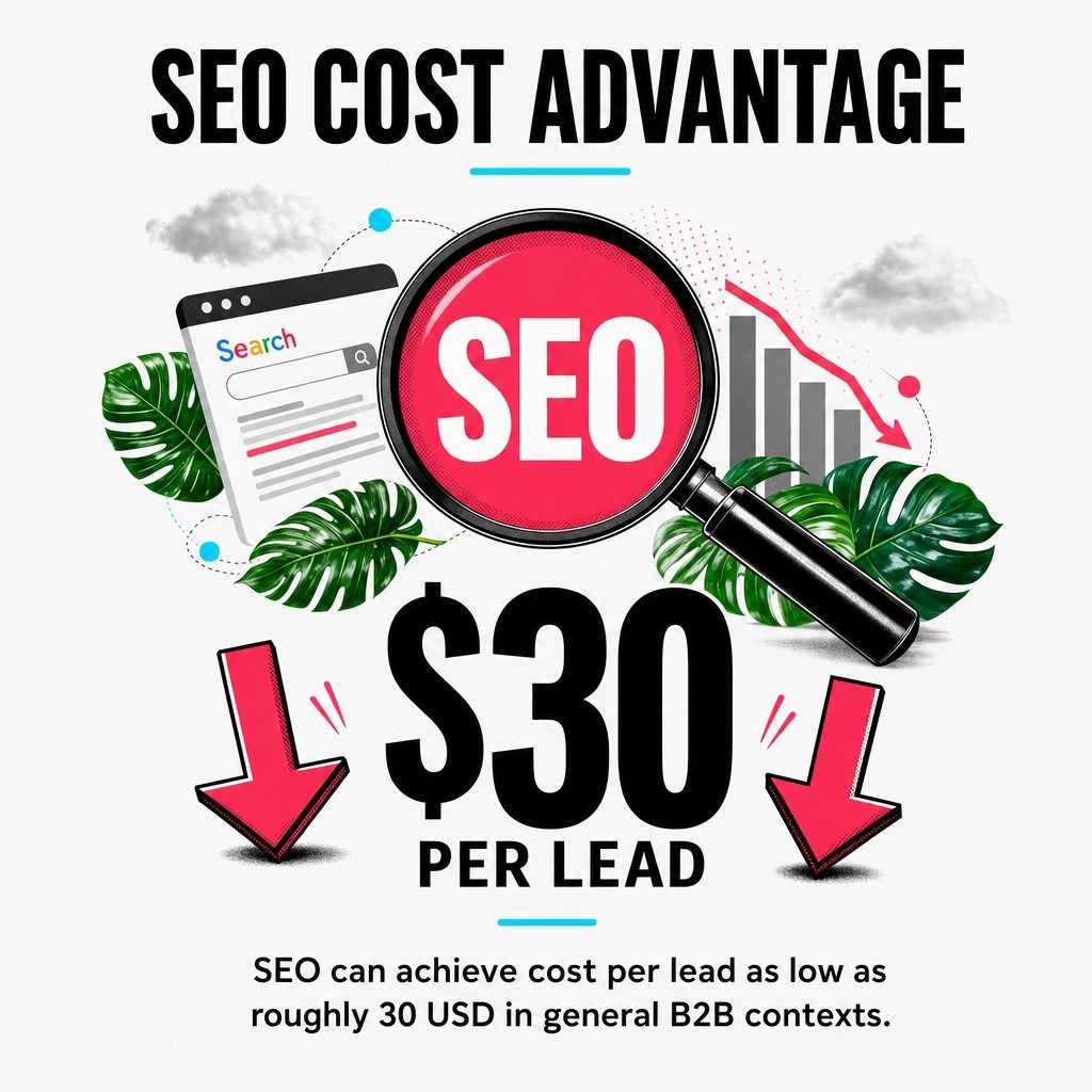 SEO Cost Advantage