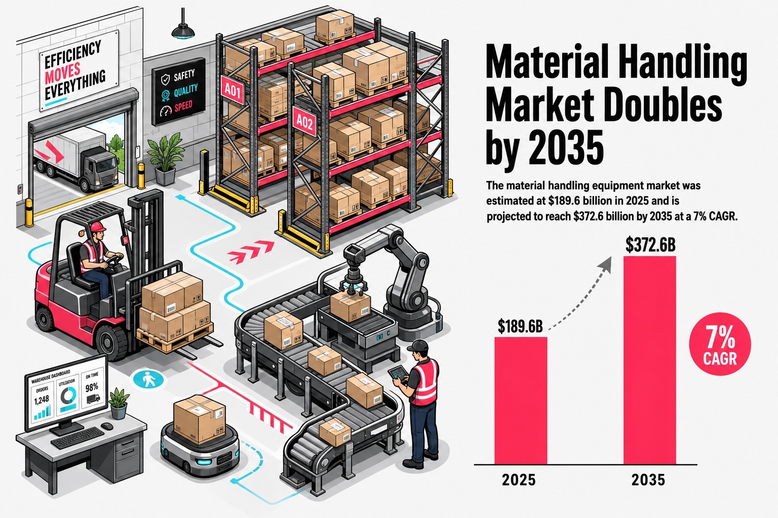 Material Handling Market Doubles by 2035